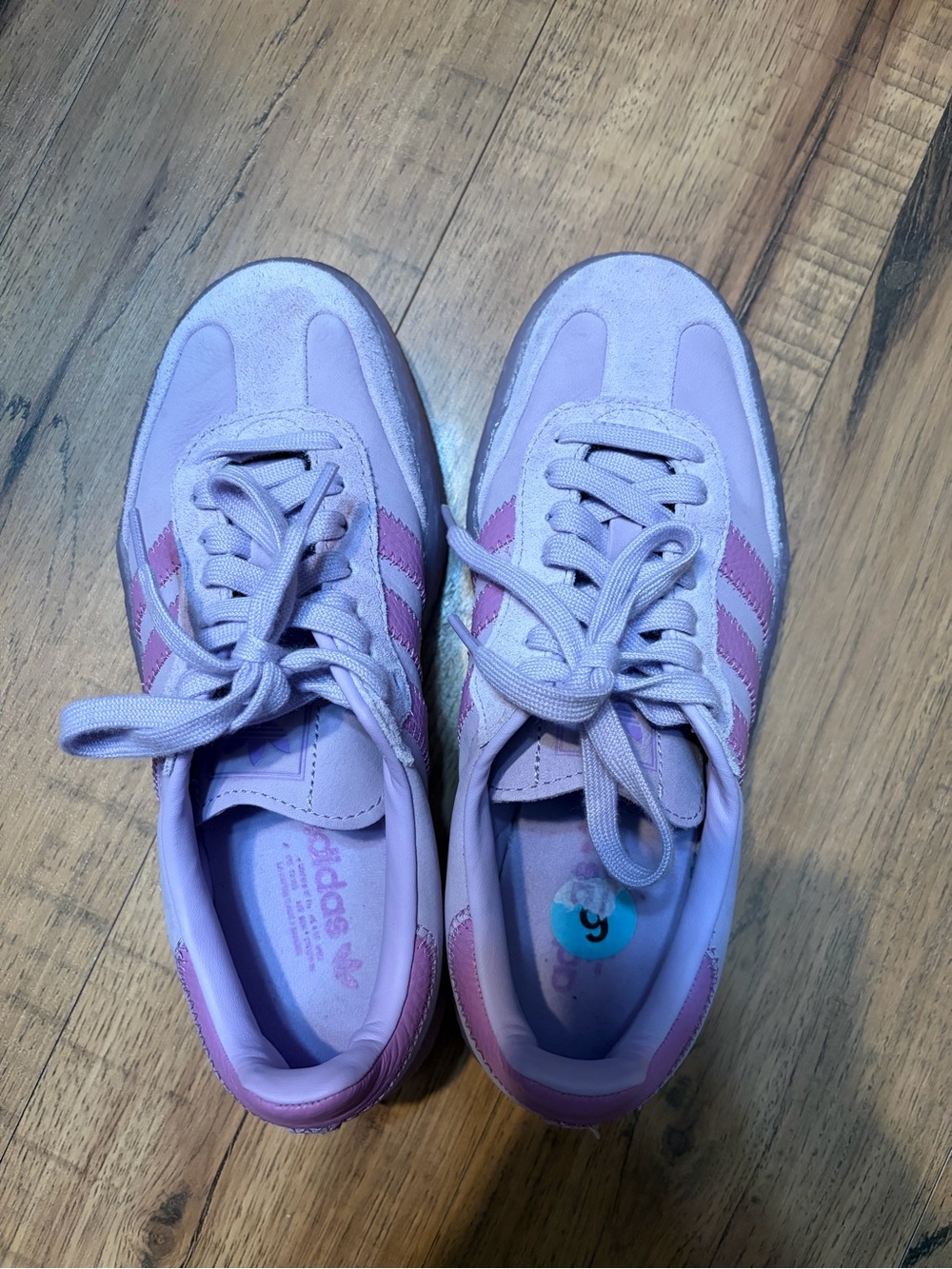 Adidas Women's Lavender/Pink Sambae Sneakers